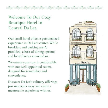 Le Macaron City Center - Boutique Hotel Đà Lạt Exterior foto